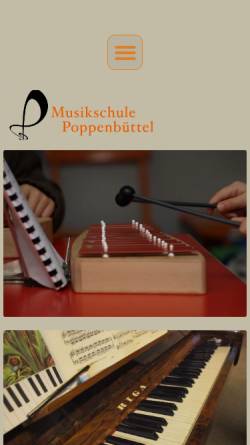 Vorschau der mobilen Webseite www.musikschule-poppenbuettel.de, Musikschule Poppenbüttel