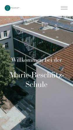 Vorschau der mobilen Webseite www.marie-beschuetz-schule.de, Marie Beschütz Schule