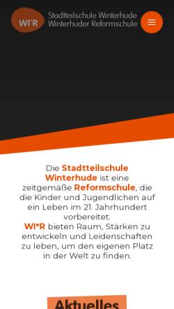 Vorschau der mobilen Webseite sts-winterhude.de, Stadtteilschule Winterhude