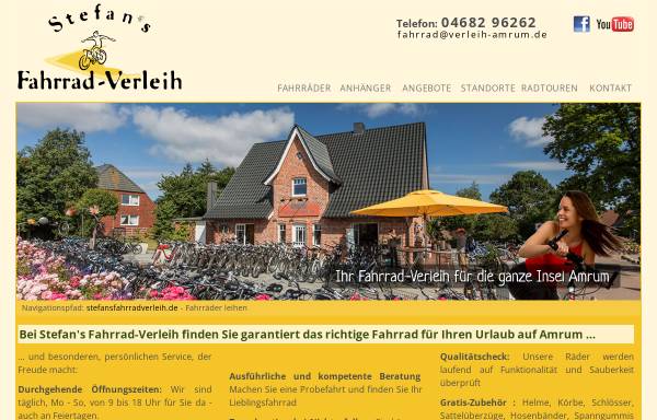 Vorschau von www.stefansfahrradverleih.de, Stefan's Fahrrad-Verleih