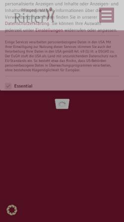 Vorschau der mobilen Webseite www.ritter-pflege.de, Pflegedienst Ritter GmbH