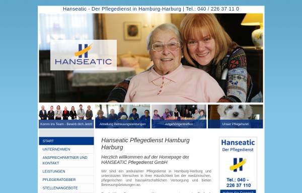 Vorschau von hanseatic-pflegedienst.de, Hanseatic Pflegedienst GmbH