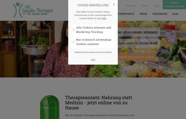 Vorschau von impuls-therapie.de, Institut für Nahrungsmittelunverträglichkeiten