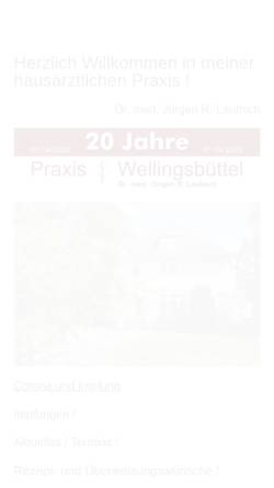 Vorschau der mobilen Webseite praxis-wellingsbuettel.de, Praxisgemeinschaft Dr. Laubsch und Dr. Zander