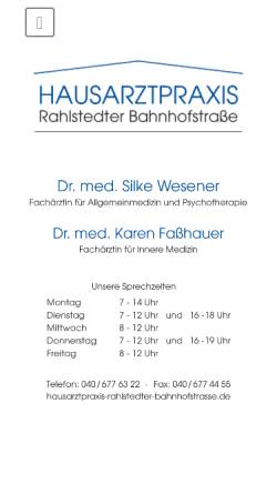 Vorschau der mobilen Webseite hausarzt-dr-schmidt.de, Schmidt, Dr. Wolfgang