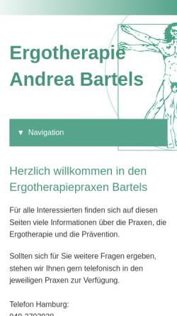 Vorschau der mobilen Webseite ergotherapiepraxis-bartels.de, Bartels, Andrea