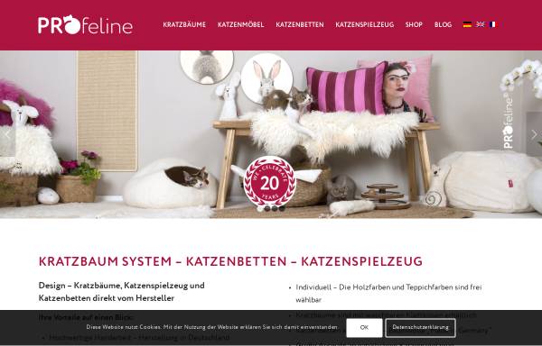 Vorschau von www.profeline.de, Profeline Katzen Kratzbaum System