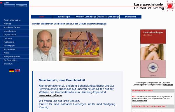 Vorschau von www.dr-kimmig.de, Kimmig. Dr. med. Wolfgang - Lasersprechstunde
