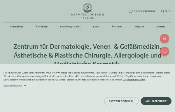 Vorschau von www.dermatologikum.de, Dermatologikum Hamburg