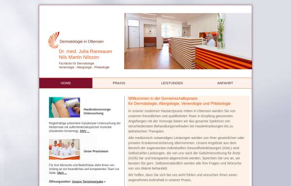 Vorschau von dermatologie-in-ottensen.de, Dermatologie in Ottensen
