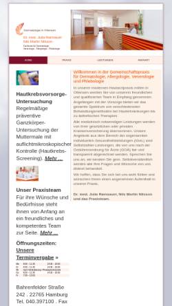 Vorschau der mobilen Webseite dermatologie-in-ottensen.de, Dermatologie in Ottensen