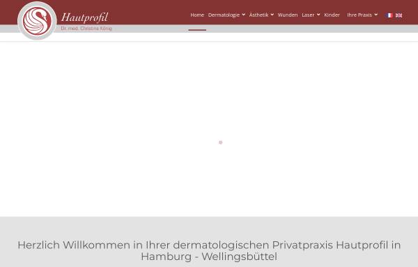 Vorschau von www.hautarzt-hamburg.de, Privatpraxis Hautprofil Dr. med. Christina Hintz-König