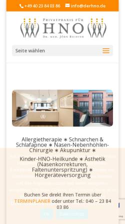 Vorschau der mobilen Webseite www.derhno.de, Richter, Dr. Jörn