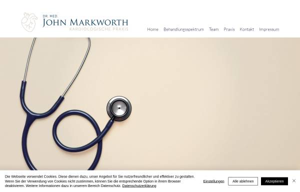 Vorschau von www.kardiologe-hamburg.de, Kardiologische Praxis Prof. Dr. med. Markworth