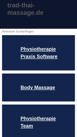 Vorschau der mobilen Webseite trad-thai-massage.de, Traditionelle Thai Massage