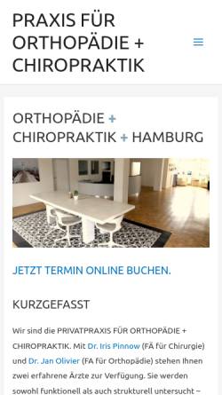 Vorschau der mobilen Webseite orthopaedie-olivier.de, Olivier, Jan Dr.