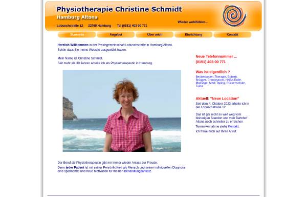 Vorschau von www.physioteam-altona.de, Praxis für Physiotherapie