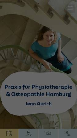 Vorschau der mobilen Webseite www.entspanntgesund.de, Praxis für Physiotherapie und Osteopathie