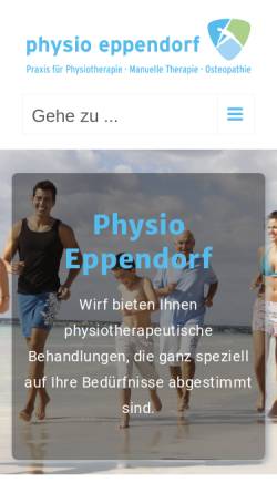 Vorschau der mobilen Webseite www.physio-eppendorf.de, Physio Eppendorf