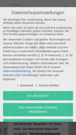 Vorschau der mobilen Webseite www.zahnarzt-heuer.de, Heuer, Dr. med. dent. Saideh