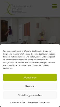 Vorschau der mobilen Webseite zahnaerzte-an-der-christuskirche.de, Busse, Dr. Franziska