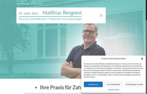 Vorschau von www.zahnarzt-bergeest.de, Bergeest, Dr. Matthias