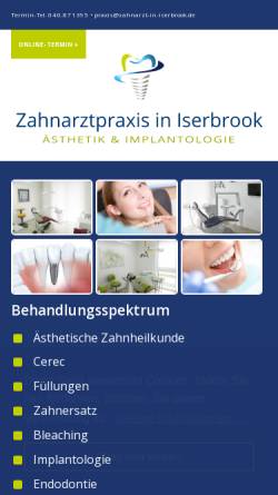 Vorschau der mobilen Webseite zahnarzt-in-iserbrook.de, Habibi, Sami