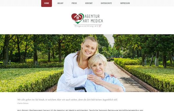 Vorschau von artmedica.de, Agentur Art Medica