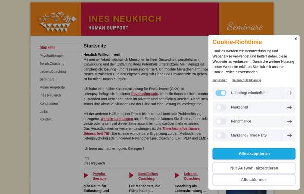 Vorschau von human-support.org, Neukirch, Ines