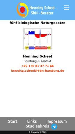 Vorschau der mobilen Webseite henning-scheel.de, Henning Scheel