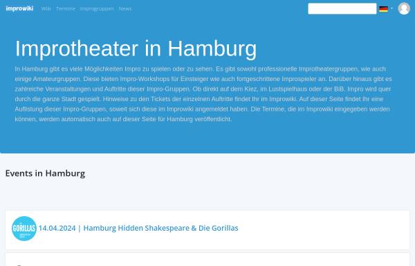 Vorschau von hamburg.improwiki.com, Improtheater in Hamburg