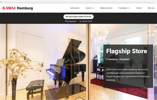 Vorschau von www.kawai-hamburg.de, Pianohaus Huster