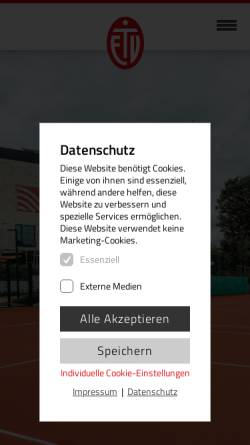 Vorschau der mobilen Webseite web.etv.hamburg, Eimsbütteler Turnverband
