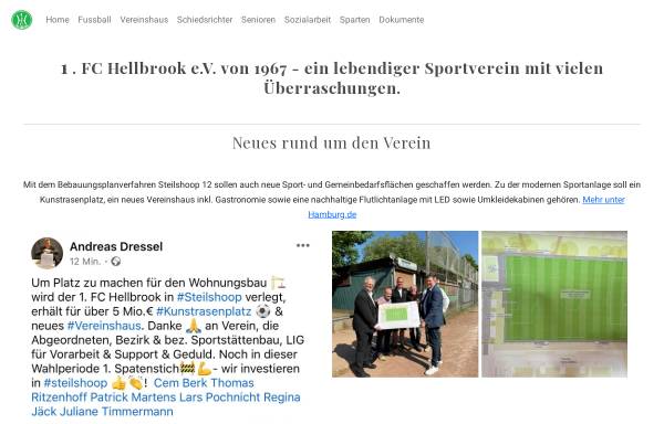 Vorschau von www.fc-hellbrook-ev.de, 1. FC Hellbrook e.V. von 1967