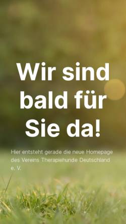 Vorschau der mobilen Webseite www.therapiehunde-deutschland.de, Therapiehunde Deutschland