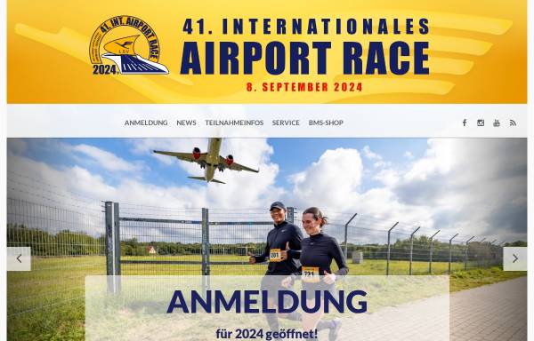 Vorschau von www.airportrace.de, Airport Race - BMS Die Laufgesellschaft mbH