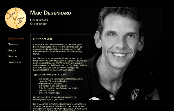 Maic Degenhard, Personaltraining