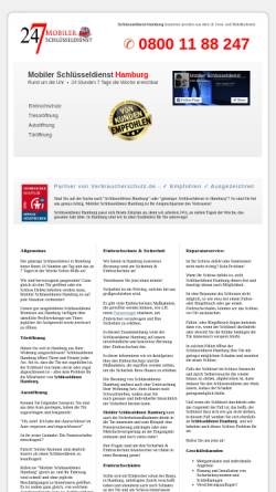 Vorschau der mobilen Webseite www.hamburg-schluesseldienst.com, Klivberg OHG