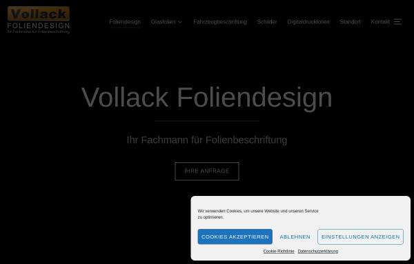 Vorschau von www.vollack-foliendesign.de, Vollack-Foliendesign, Gerald Vollack