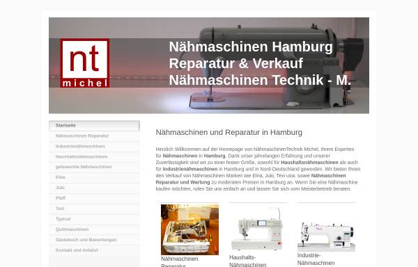 Vorschau von www.naehmaschinen-hamburg.de, Nähmaschinen Technik - Michel