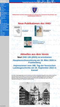 Vorschau der mobilen Webseite www.vhghessen.de, Verein für hessische Geschichte und Landeskunde e.V. Kassel