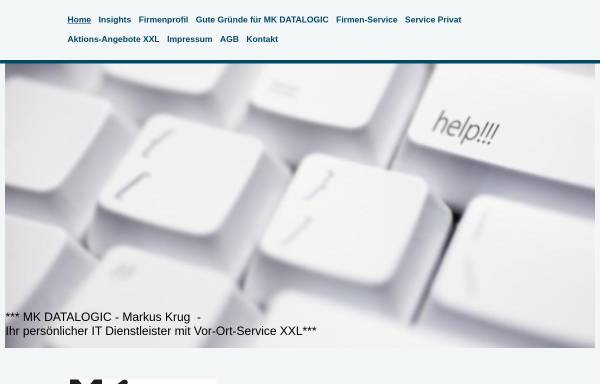 Vorschau von www.mk-datalogic.de, Markus Krug MK DATALOGIC EDV-Dienstleistungen