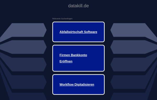 Vorschau von www.datakill.de, Datakill Akten- und Datenvernichtung