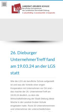 Vorschau der mobilen Webseite www.lgs-dieburg.de, Landrat-Gruber-Schule