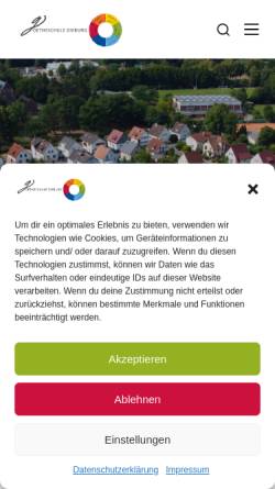 Vorschau der mobilen Webseite goethe.schule, Goetheschule Dieburg