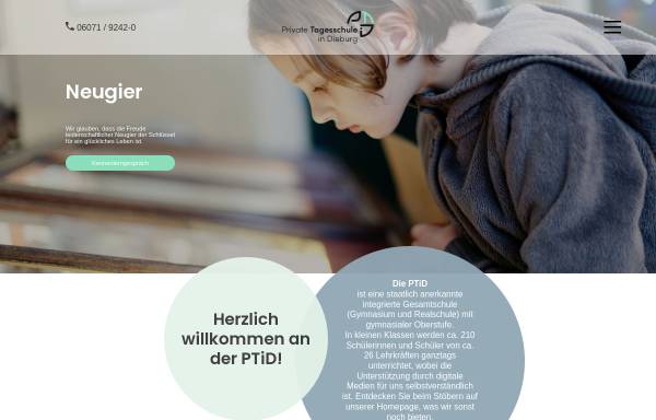Vorschau von www.privatschule-dieburg.de, PTI - Private Tagesheim- und Internatsschule