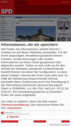 Vorschau der mobilen Webseite spd-dieburg.de, SPD Ortsverein Dieburg