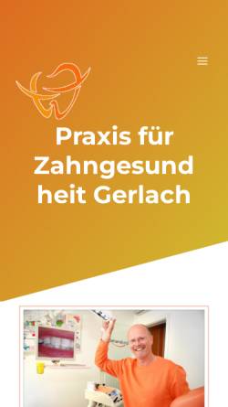 Vorschau der mobilen Webseite zahnarzt-dieburg.de, Praxis für Zahngesundheit Gerlach und Kollegen