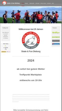 Vorschau der mobilen Webseite skate-fun-dieburg.de, Skate & Fun Dieburg