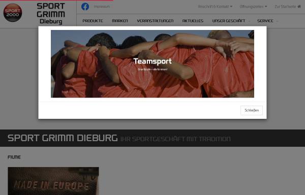 Vorschau von www.sportgrimm-dieburg.de, Sport Grimm